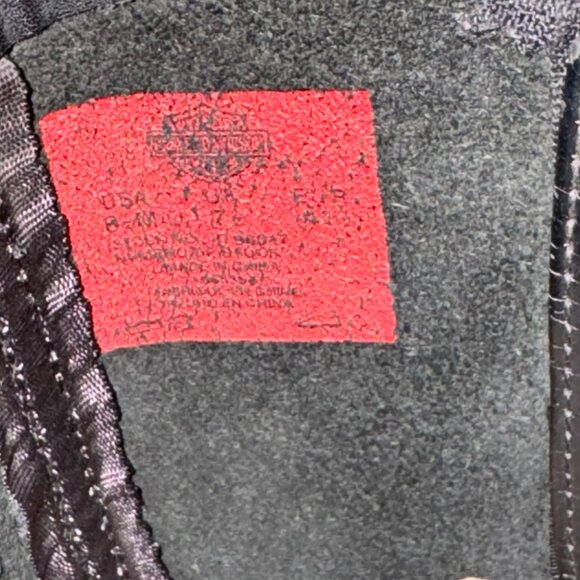 HARLEY-DAVIDSON FOOTWEAR Men's Landon Black Leather Motorcycle Boots Sz 8.5 - Picture 10 of 11